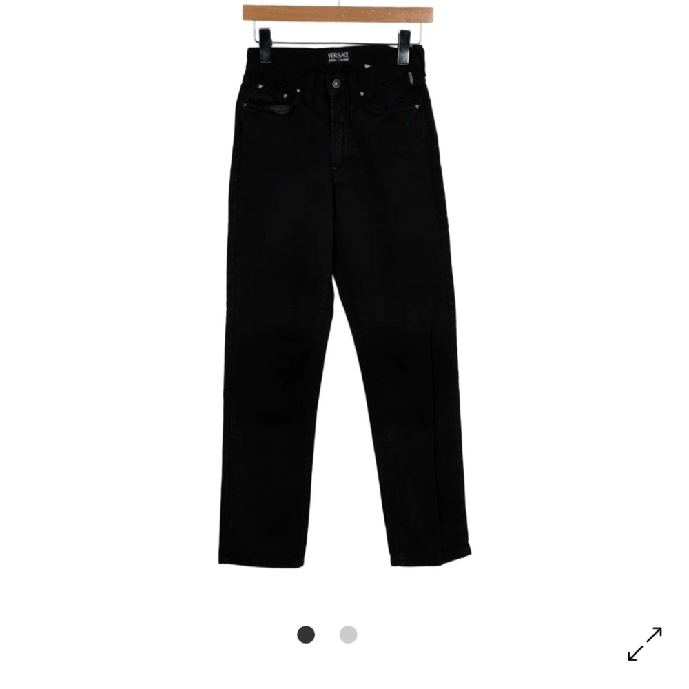 Versace Black Straight Leg Jeans